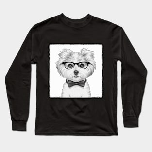 Bichon Drawing Long Sleeve T-Shirt